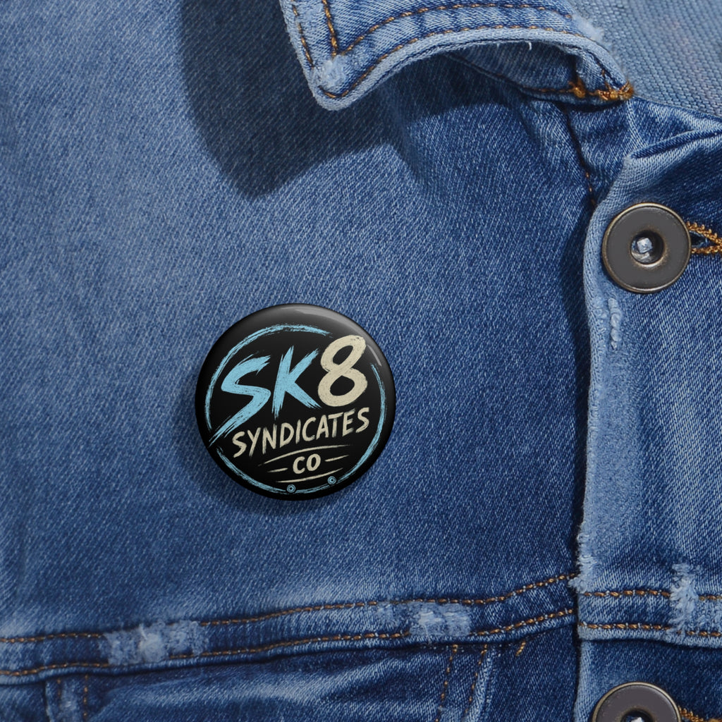 Tan & Light Blue Sk8 Pin