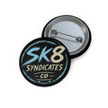 Tan & Light Blue Sk8 Pin