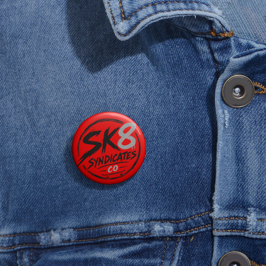 Bold SK8 Syndicates Red Core Custom Pin