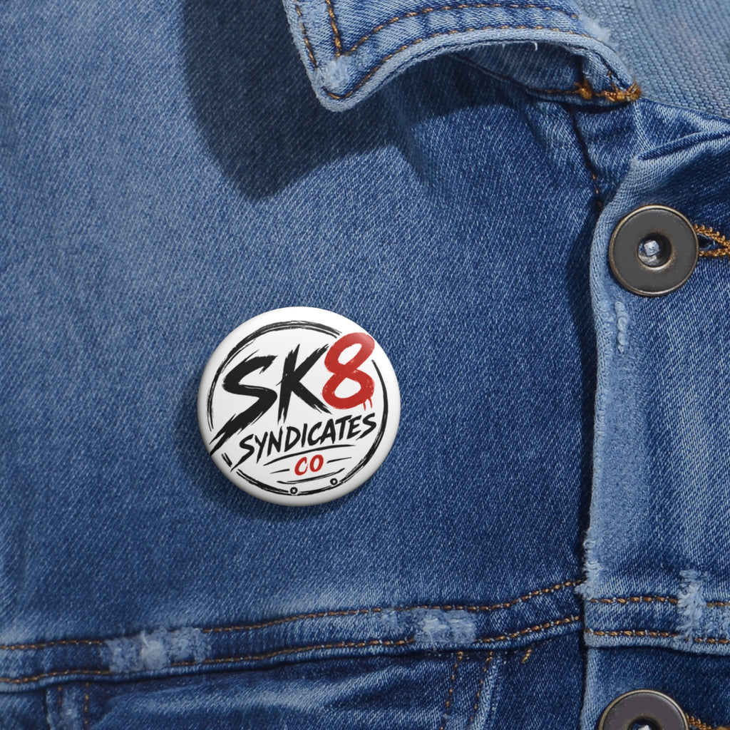 Sk8 Syndicates Co Pin (White)