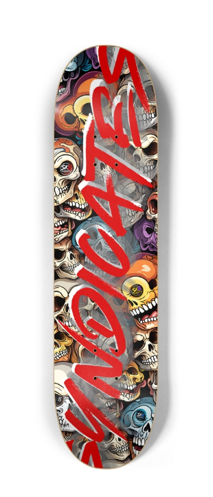 Sk8 Syndicates Co. "Skull Frenzy" 8" Deck