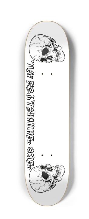 Sk8 Syndicates Co. "Twin Skulls" 7.8" Deck