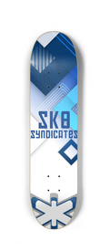 SK8 Syndicates Co. "Arctic Blueprint" 7.25" Kids Deck