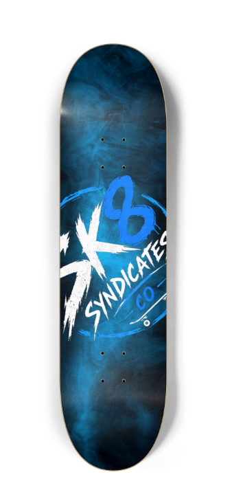 SK8 Syndicates Co. "Blue Haze" 8.25 Deck