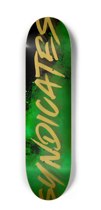 SK8 Syndicates “Emerald Gold” Deck  8.25