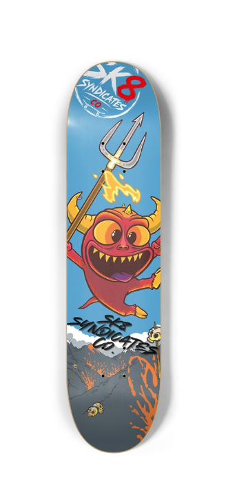 SK8 Syndicates "Cheeky Devil" Kids Deck Size 7.25